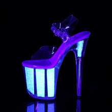 Load image into Gallery viewer, Tacones Pleaser FLAMINGO-808UVG Transparente Neon Opal