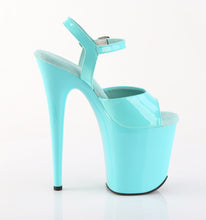 Carregar imagem no visualizador da galeria, Sapatos de salto alto Pleaser FLAMINGO-809 - Verniz aqua / Aqua