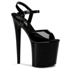 Carregar imagem no visualizador da galeria, Sapatos de salto alto Pleaser FLAMINGO-809 - Verniz preto / Preto