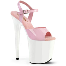 Carregar imagem no visualizador da galeria, Sapatos de salto alto Pleaser FLAMINGO-809 - Verniz rosa / Branco