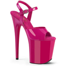 Carregar imagem no visualizador da galeria, Sapatos de salto alto Pleaser FLAMINGO-809 - Verniz rosa choque / Rosa choque