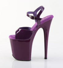 Load image into Gallery viewer, Pleaser FLAMINGO-809 Heels - Purple Patent / Purple
