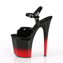 Load image into Gallery viewer, Tacones Pleaser FLAMINGO-809BR-H Negro Charol Rojo