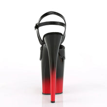 Load image into Gallery viewer, Tacones Pleaser FLAMINGO-809BR-H Negro Charol Rojo