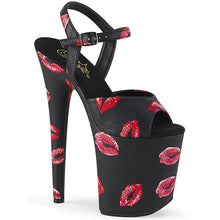 Load image into Gallery viewer, Tacones Pleaser FLAMINGO-809KISSES Negro Piel Sintética