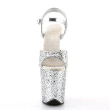 Load image into Gallery viewer, Tacones Pleaser FLAMINGO-810LG Plata Gltr