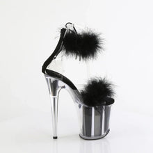 Load image into Gallery viewer, Tacones Pleaser FLAMINGO-824F Transparente Negro Fur