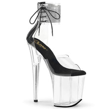 Load image into Gallery viewer, Tacones Pleaser FLAMINGO-824RS Transparente Negro