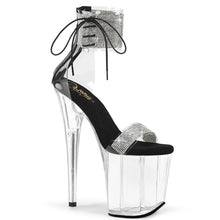 Load image into Gallery viewer, Tacones Pleaser FLAMINGO-827RS Transparente Negro