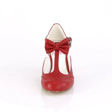 Load image into Gallery viewer, Tacones Pin Up Couture FLAPPER-11 Rojo Piel Sintética