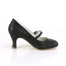 Carregar imagem no visualizador da galeria, Tacones Pin Up Couture FLAPPER-32 Negro Piel Sintética