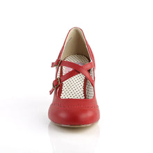 Load image into Gallery viewer, Tacones Pin Up Couture FLAPPER-35 Rojo Piel Sintética