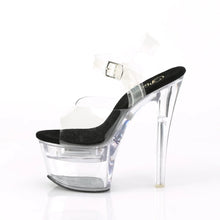 Cargar imagen en el visor de la galería, Tacones Pleaser FLASHDANCE-708 Transparente Negro