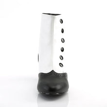 Load image into Gallery viewer, Botas Bordello FLORA-1023 Blanco Negro Pu