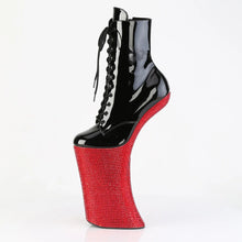 Load image into Gallery viewer, Tacones Pleaser FORBIDDEN-1020BEJ Negro Charol Rojo