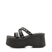 Load image into Gallery viewer, Sandalias Demonia FUNN-19 Negro Piel vegana