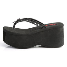 Load image into Gallery viewer, Sandalias Demonia FUNN-33 Negro Piel vegana