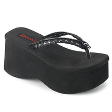 Load image into Gallery viewer, Sandalias Demonia FUNN-33 Negro Piel vegana