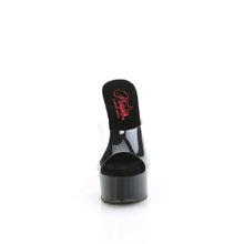 Load image into Gallery viewer, Tacones Pleaser GLEAM-601 Transparente Negro