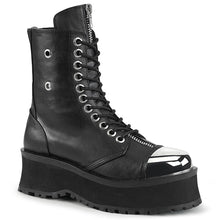 Load image into Gallery viewer, Zapatos con plataforma Demonia GRAVEDIGGER-10 Negro Piel vegana