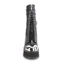 Load image into Gallery viewer, Zapatos con plataforma Demonia GRAVEDIGGER-14 Negro Piel vegana
