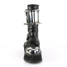 Load image into Gallery viewer, Zapatos con plataforma Demonia GRAVEDIGGER-250 Negro Piel vegana