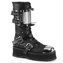 Load image into Gallery viewer, Zapatos con plataforma Demonia GRAVEDIGGER-250 Negro Piel vegana
