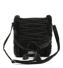 Load image into Gallery viewer, Calzado Demonia HB-663 BLK FAUX SUEDE-FAUX FUR