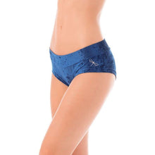 Carregar imagem no visualizador da galeria, Short Hot Pants de Pole Dance Veludo Libélula