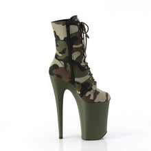 Load image into Gallery viewer, Tacones Pleaser INFINITY-1020CAMO Verde Camo Fabric