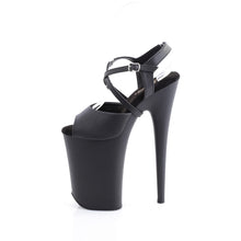 Load image into Gallery viewer, Pleaser INFINITY-924 Heels - Black Faux Leather
