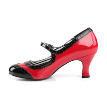 Load image into Gallery viewer, Tacones Pleaser Pink Label JENNA-06 Rojo Negro Charol