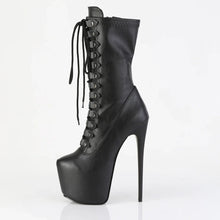 Load image into Gallery viewer, Tacones Pleaser JUBILANT-1048 Negro Str. Piel