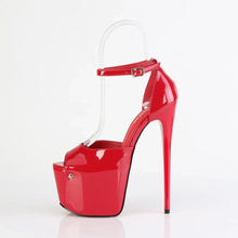 Load image into Gallery viewer, Tacones Pleaser JUBILANT-15 Rojo Charol
