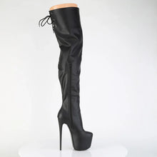 Load image into Gallery viewer, Tacones Pleaser JUBILANT-3007 Negro Str. Piel