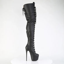 Load image into Gallery viewer, Tacones Pleaser JUBILANT-4012 Negro Str. Piel