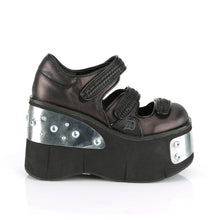 Load image into Gallery viewer, Zapatos con plataforma Demonia KERA-13 Negro-Pewter Piel vegana