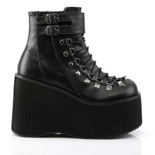 Load image into Gallery viewer, Botines Demonia KERA-21 Negro Piel vegana