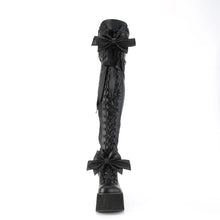 Load image into Gallery viewer, Botas (Over the Knee) Demonia KERA-303 Negro Stretch Piel vegana