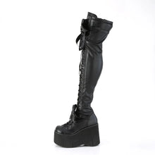 Load image into Gallery viewer, Botas (Over the Knee) Demonia KERA-303 Negro Stretch Piel vegana