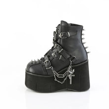 Load image into Gallery viewer, Botines Demonia KERA-68 Negro Piel vegana