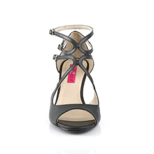 Load image into Gallery viewer, Tacones Pleaser Pink Label KIMBERLY-04 Negro Piel Sintética
