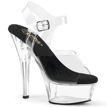 Cargar imagen en el visor de la galería, Tacones Pleaser KISS-208 Transparente Negro