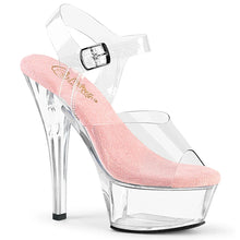Cargar imagen en el visor de la galería, Tacones Pleaser KISS-208 Transparente B. Rosa