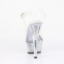 Cargar imagen en el visor de la galería, Tacones Pleaser KISS-208RSI Transparente Plata