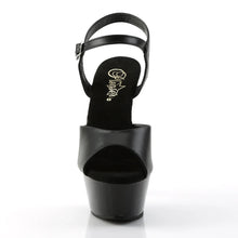 Cargar imagen en el visor de la galería, Tacones Pleaser KISS-209 Negro Piel