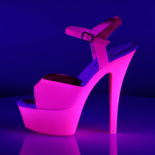 Cargar imagen en el visor de la galería, Tacones Pleaser KISS-209UV Neon H. Rosa