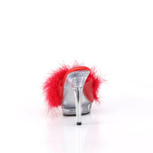 Cargar imagen en el visor de la galería, Tacones Fabulicious LIP-101-8 Rojo Satin Fur