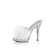 Cargar imagen en el visor de la galería, Tacones Fabulicious LIP-101-8 Blanco Satin Fur