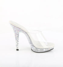 Cargar imagen en el visor de la galería, Tacones Fabulicious LIP-101CAS Transparente Plata
